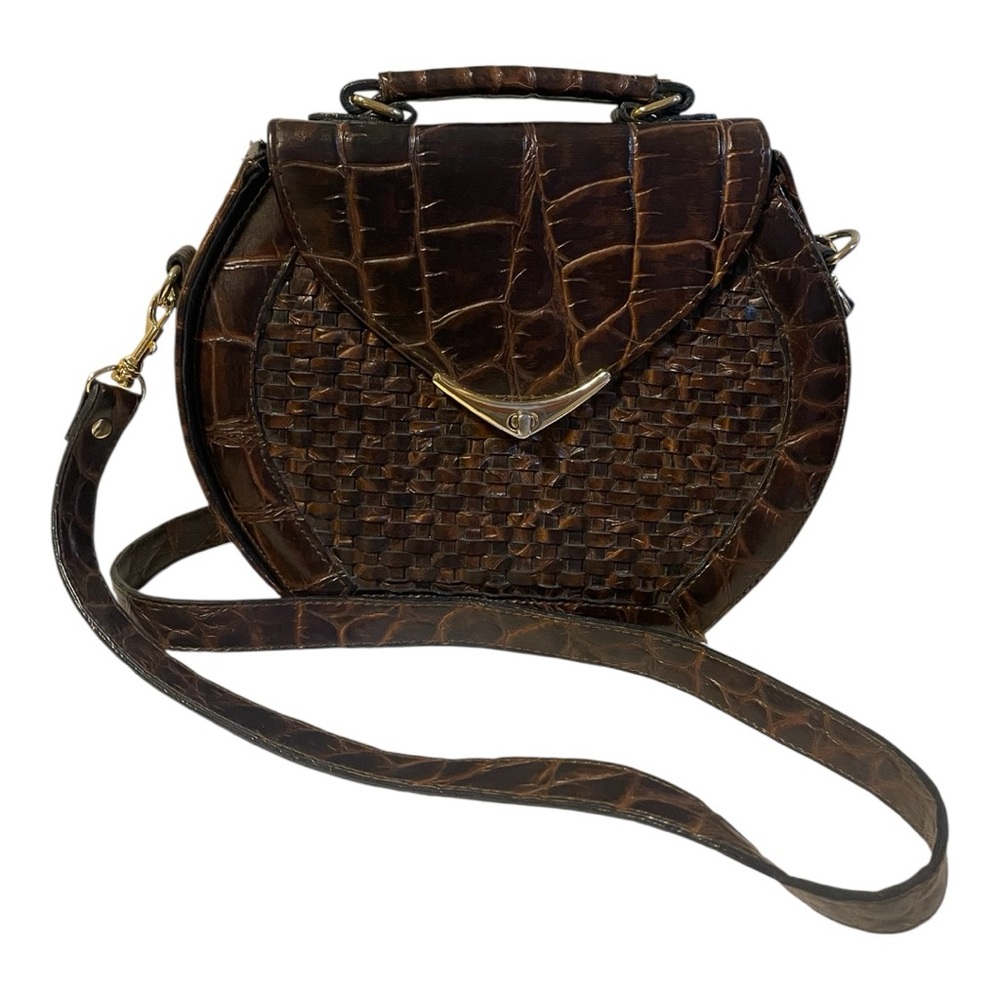 Vintage Brown Leather Handbag